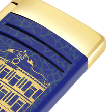 Load image into Gallery viewer, S.T. Dupont Maxijet Partagas Blue/Gold Lighter