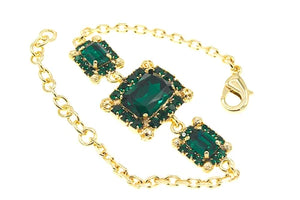 Monnaluna Dew Drop Emerald Cut Octagonal bracelet