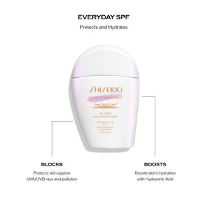 Shiseido Urban Environment Oil-Free Sunscreen SPF 42 Lightweight, daily oil-free sunscreen protects against harmful UV rays, hydrates skin, and doubles as a face primer.