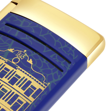 Load image into Gallery viewer, S.T. Dupont Maxijet Partagas Blue/Gold Lighter
