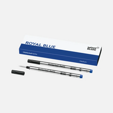 Load image into Gallery viewer, Montblanc 2 Rollerball Refills Medium Royal Blue 128233
