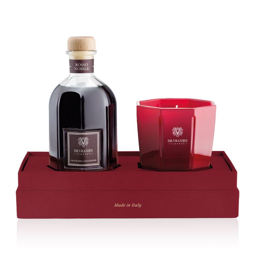 Gift Set with Fragrance 250ml and Small Candle