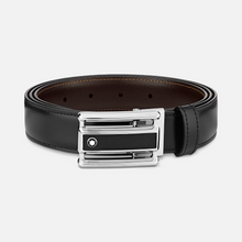 Load image into Gallery viewer, Montblanc Black/brown 30 mm reversible leather belt
