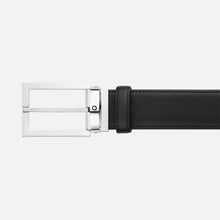 Load image into Gallery viewer, Montblanc Black 35 mm leather belt
